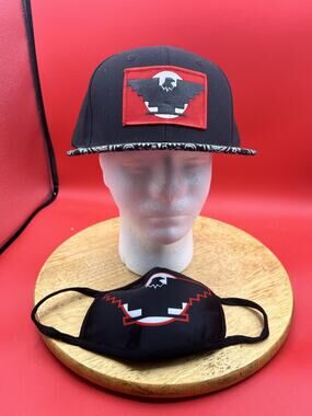 Decky Snapback Hat Black Face Mask Included Adjustable Cap UFW